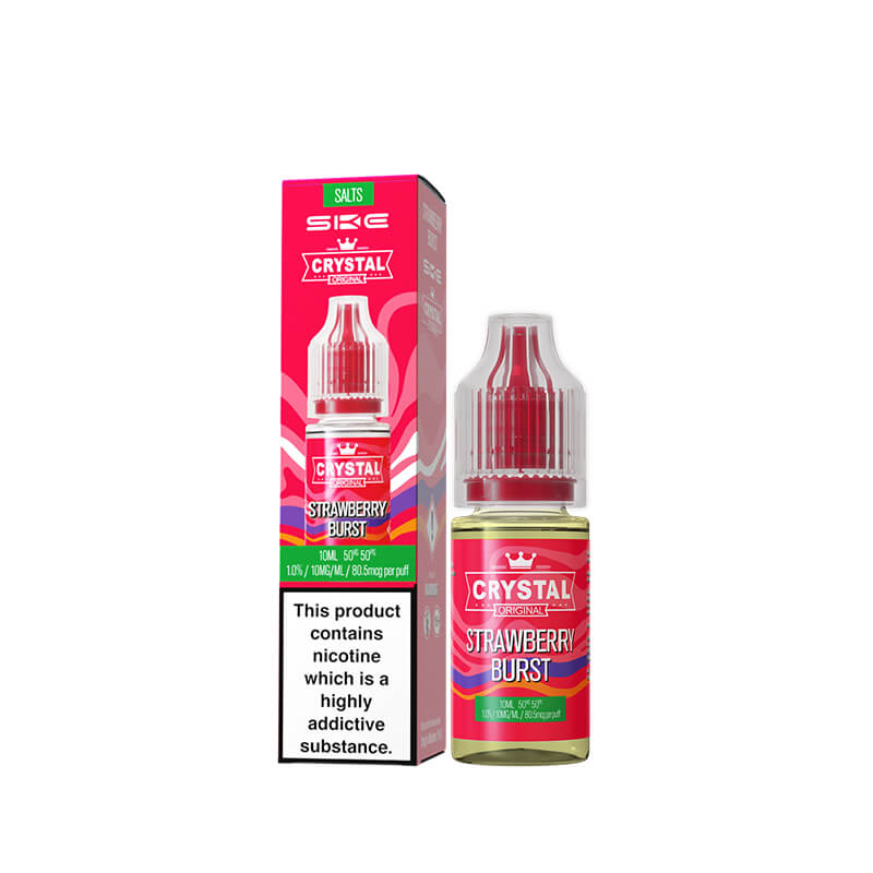 SKE Crystal Strawberry Burst Nic Salt E-Liquid 10ml