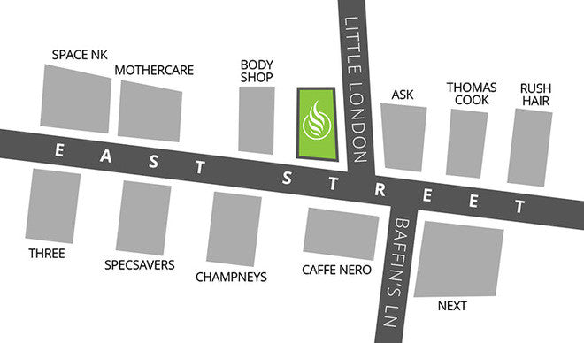 Chichester Vapestore Map