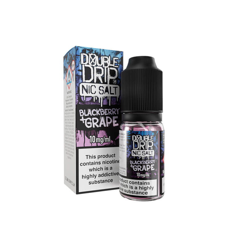 Double Drip Blackberry & Grape Nic Salt 10ml