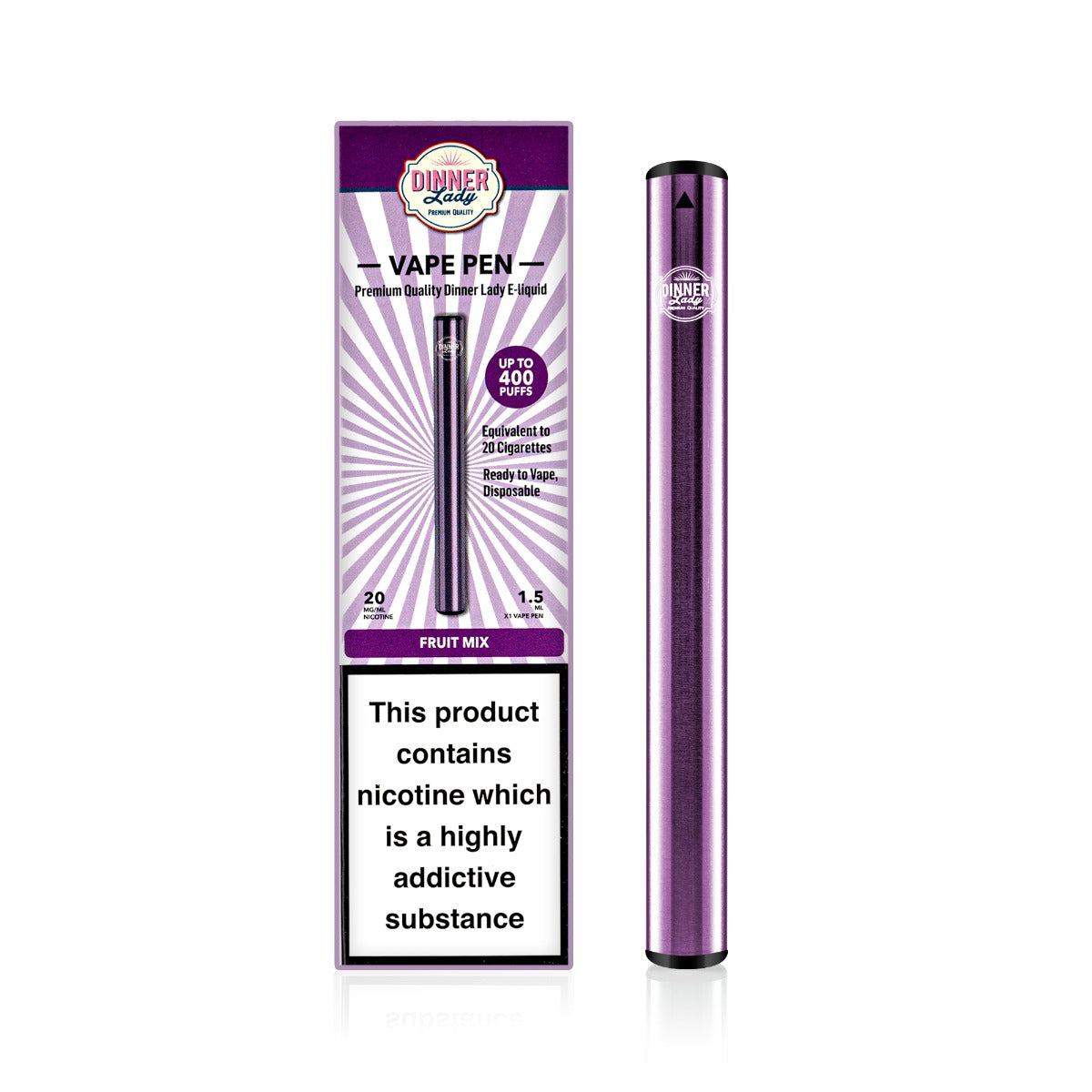 Dinner Lady Fruit Mix Disposable Vape Pen 1.5ml 20mg