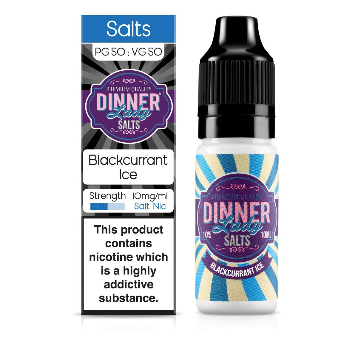 Dinner Lady Blackcurrant Ice Nic Salt E-Liquid