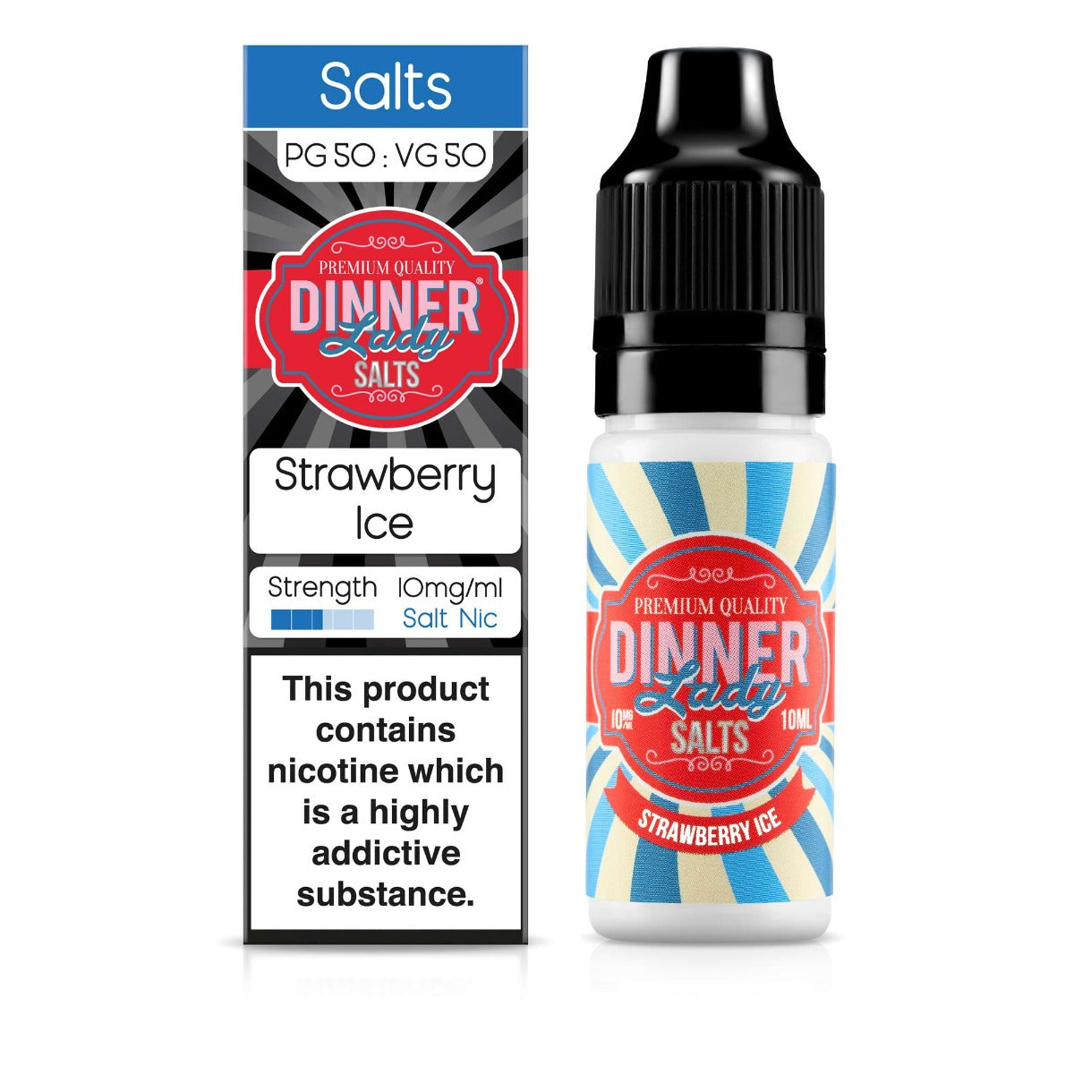 Dinner Lady Strawberry Ice Nic Salt E-Liquid