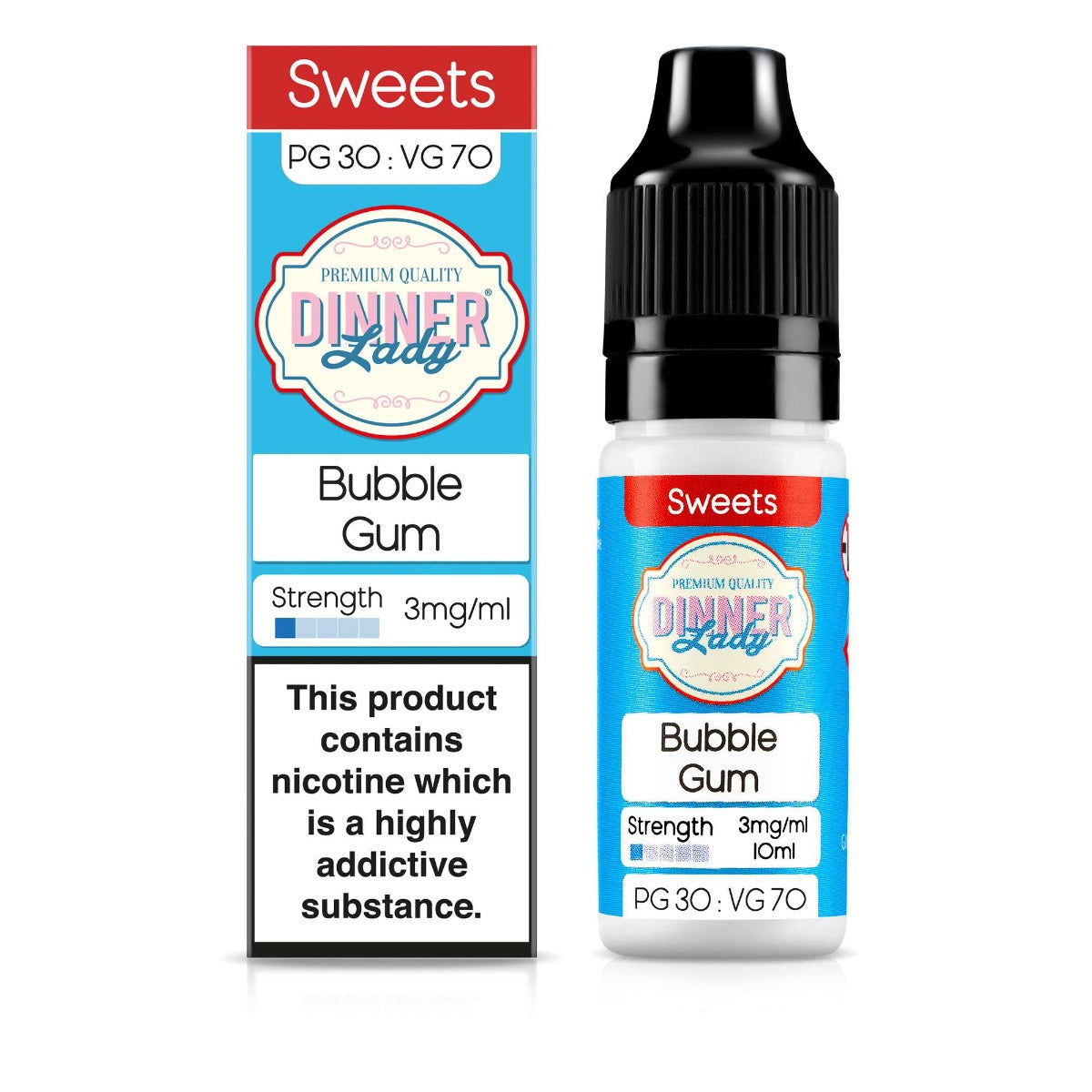 Dinner Lady Dinner Lady Bubblegum E-Liquid 10ml