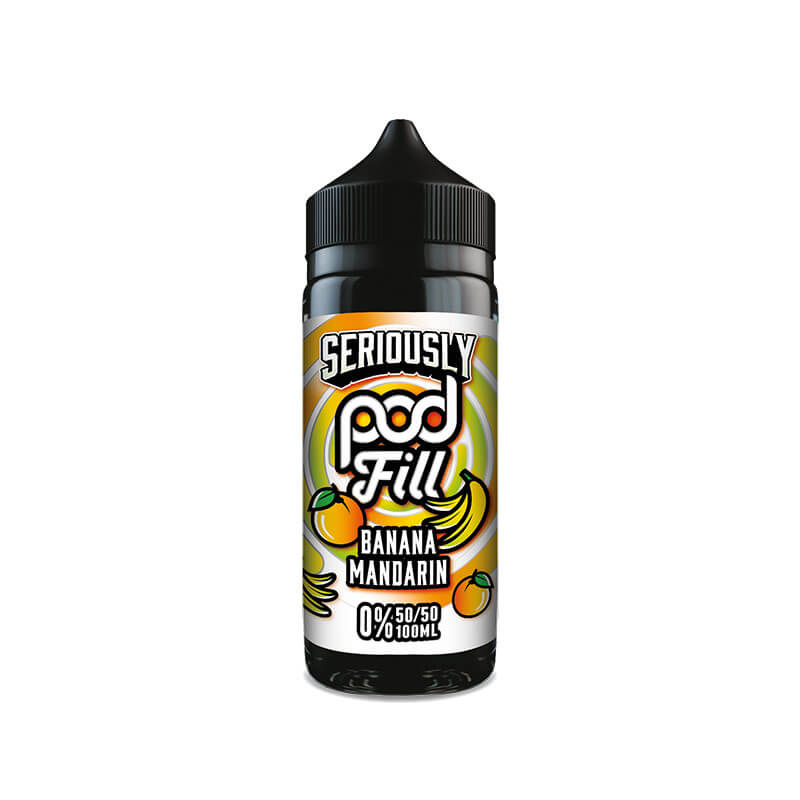 Doozy Vape Co Seriously Pod Fill Banana Mandarin 100ml Shortfill E-Liquid