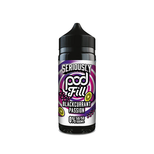 Doozy Vape Co Seriously Pod Fill Blackcurrant Passion  100ml Shortfill E-Liquid