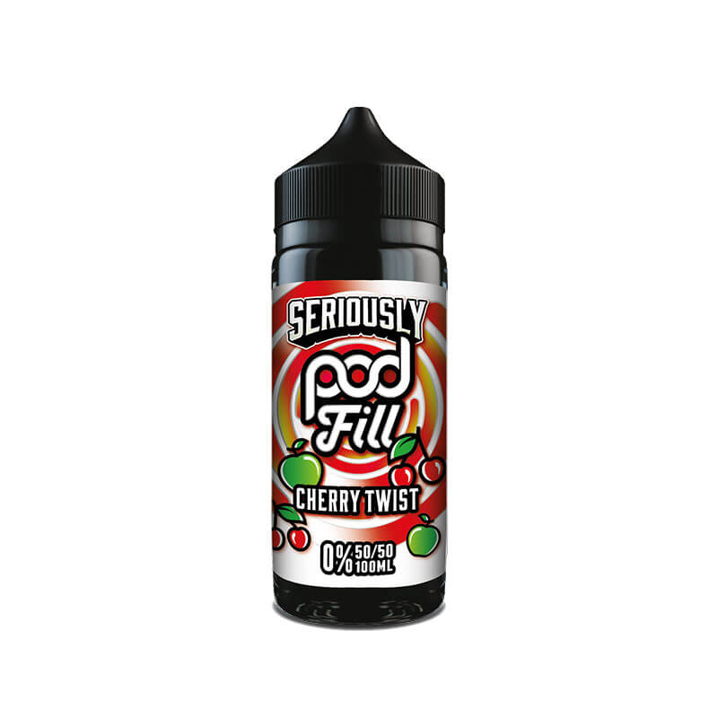 Doozy Vape Co Seriously Pod Fill Cherry Twist 100ml Shortfill E-Liquid