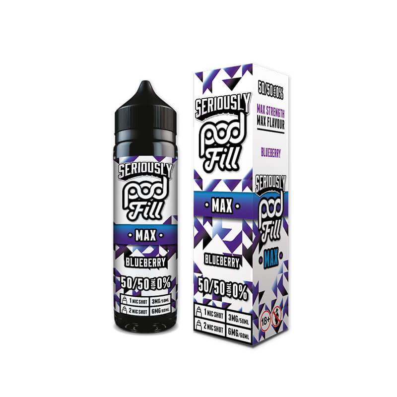 Doozy Vape Co Seriously Pod Fill MAX Blueberry Shortfill - 40ml