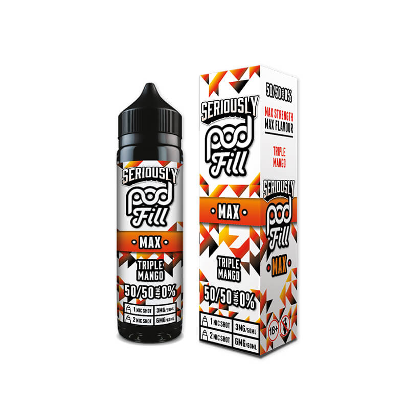 Doozy Vape Co Seriously Pod Fill MAX Triple Mango  Shortfill - 40ml