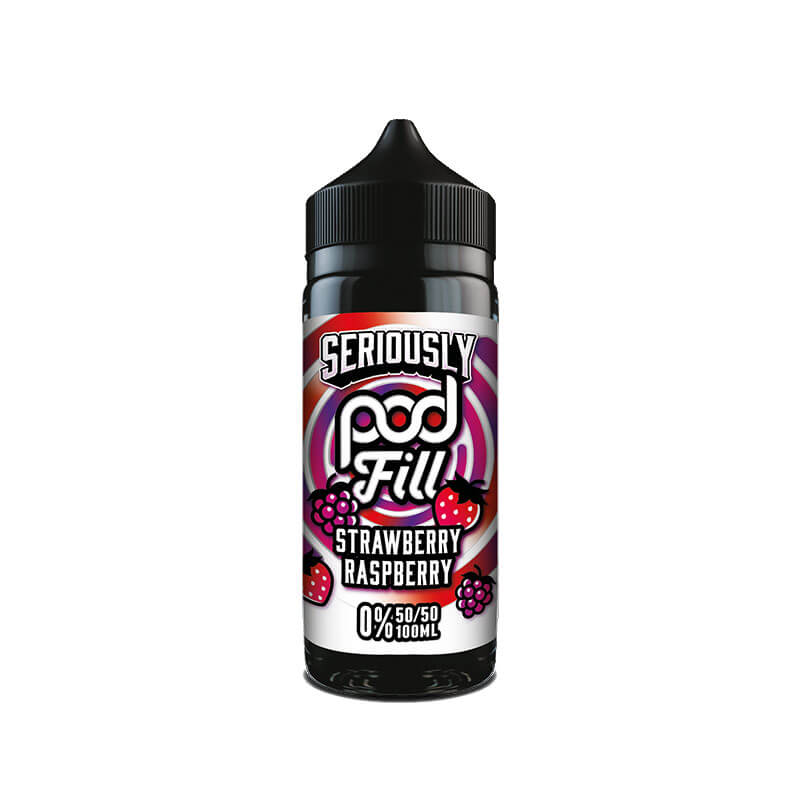 Doozy Vape Co Seriously Pod Fill Strawberry Raspberry 100ml Shortfill E-Liquid