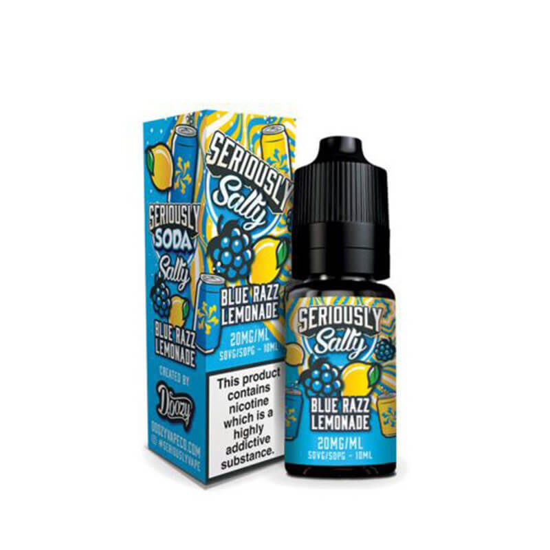 Doozy Vape Co Seriously Soda Blue Razz Lemonade Nic Salt 10ml E-Liquid