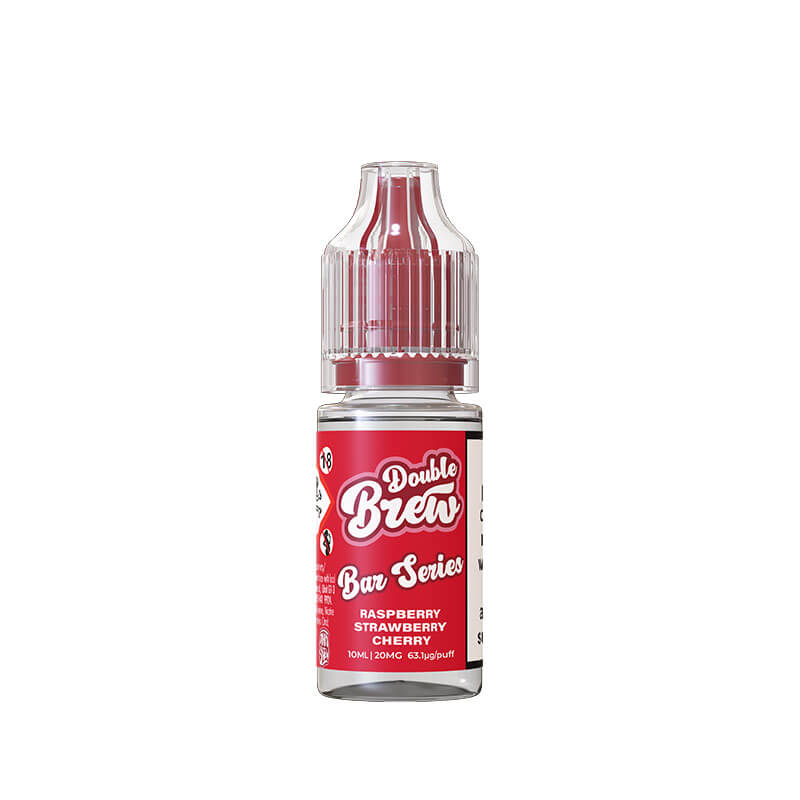 Ohm Brew Double Brew Raspberry Strawberry Cherry 10ml Nic Salt E-Liquid