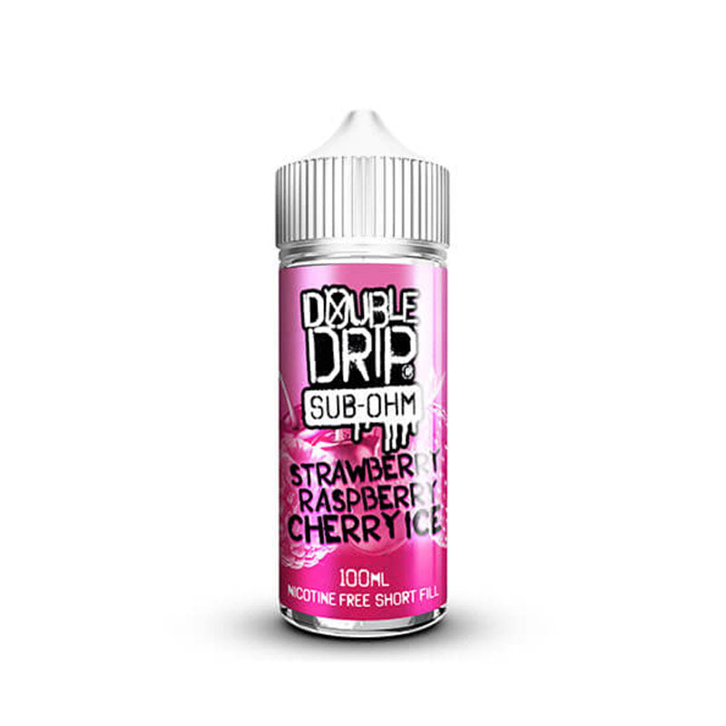 Double Drip Strawberry Raspberry Cherry Ice 100ml Shortfill