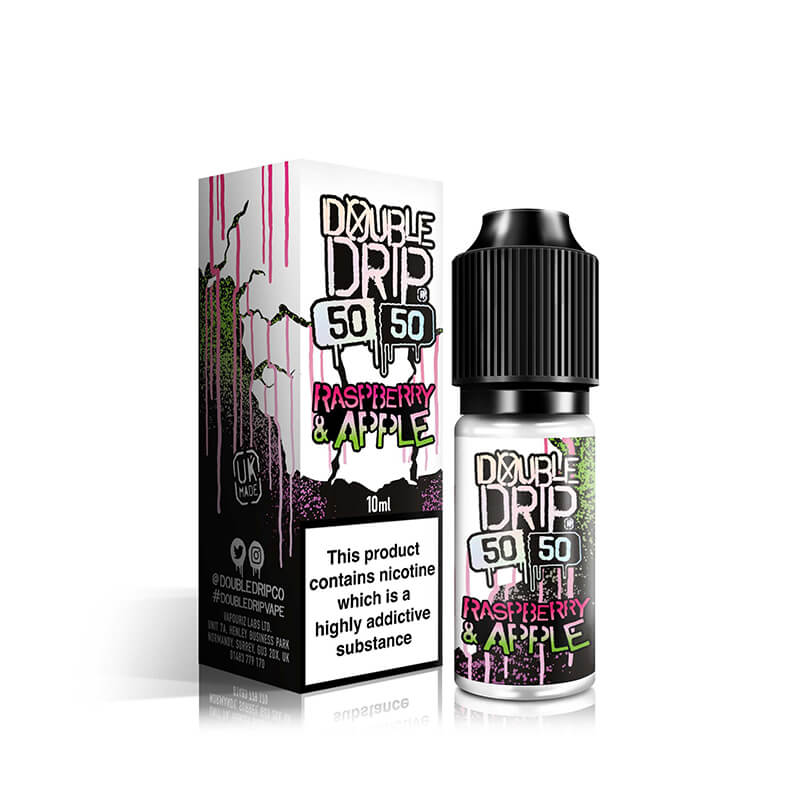 Double Drip Raspberry & Apple 50/50 E-Liquid