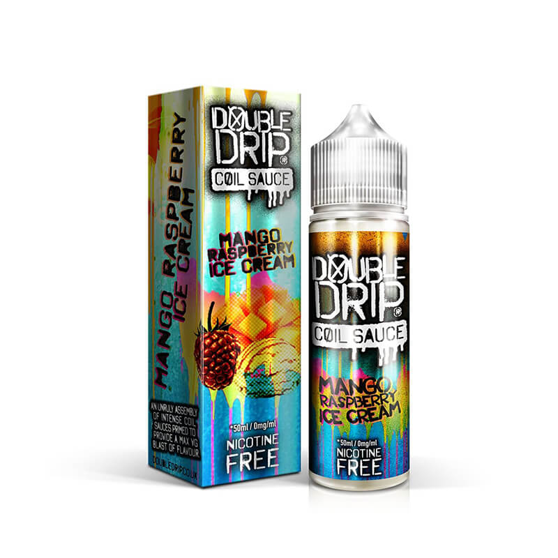 Double Drip Mango Raspberry Ice Cream Short Fill E-Liquid 50ml