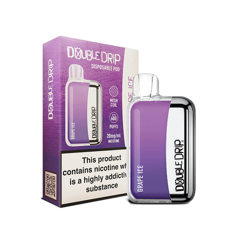 Double Drip Grape Ice Disposable Vape 20mg