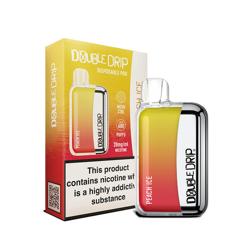 Double Drip Peach Ice Disposable Vape 20mg