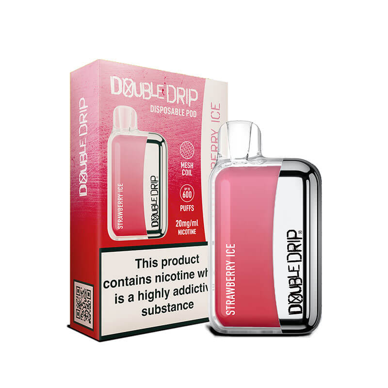 Double Drip Strawberry Ice Disposable Vape 20mg