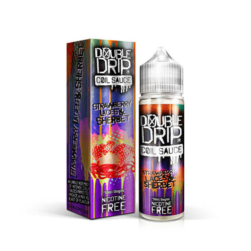 Double Drip Strawberry Laces & Sherbet Short Fill E-Liquid 50ml