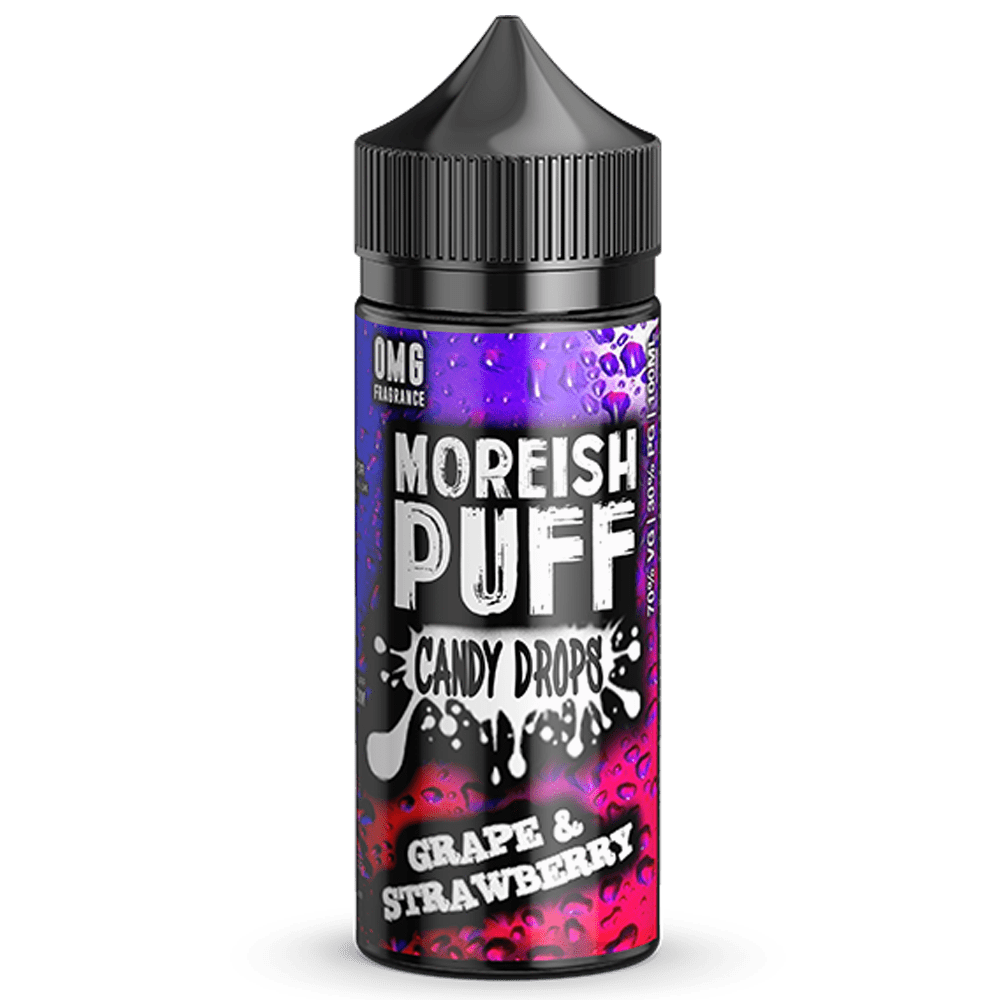 Moreish Puff Candy Drops Grape & Strawberry E-Liquid Shortfill 100ml