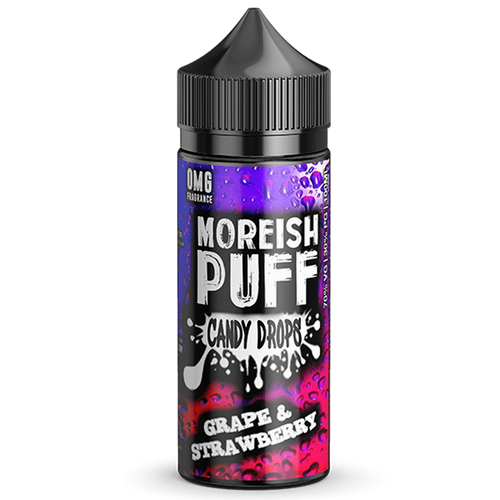 Moreish Puff Candy Drops Grape & Strawberry E-Liquid Shortfill 100ml