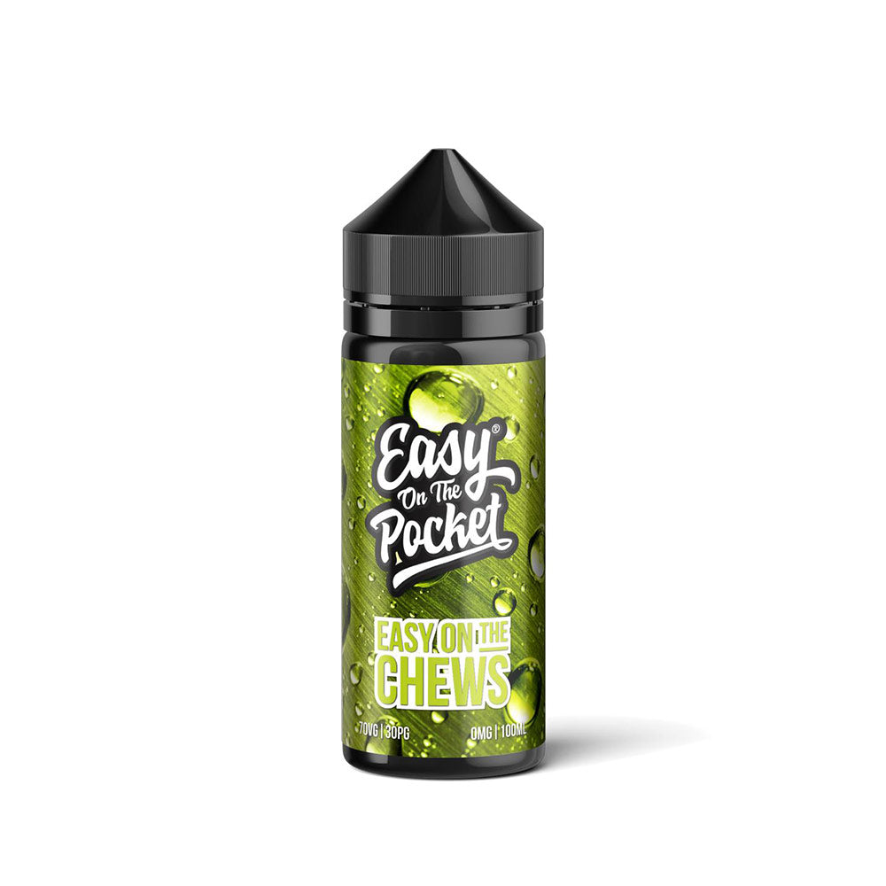 Easy On The Pocket Easy On The Chews – Sour Apple Chews 100ml Shortfill E-Liquid