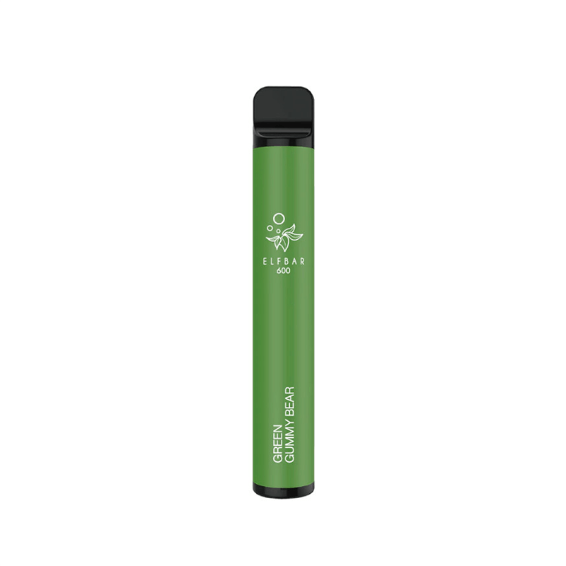 Elf Bar 600 Green Gummy Bear Disposable Vape 20mg