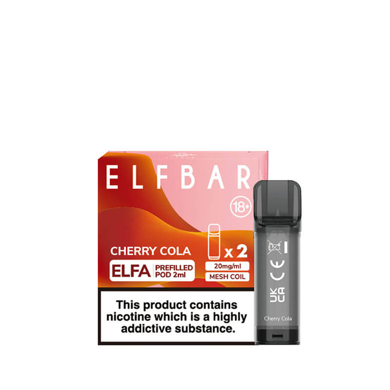 Elf Bar Elfa Cherry Cola  Prefilled Pods 20mg - 2 Pack