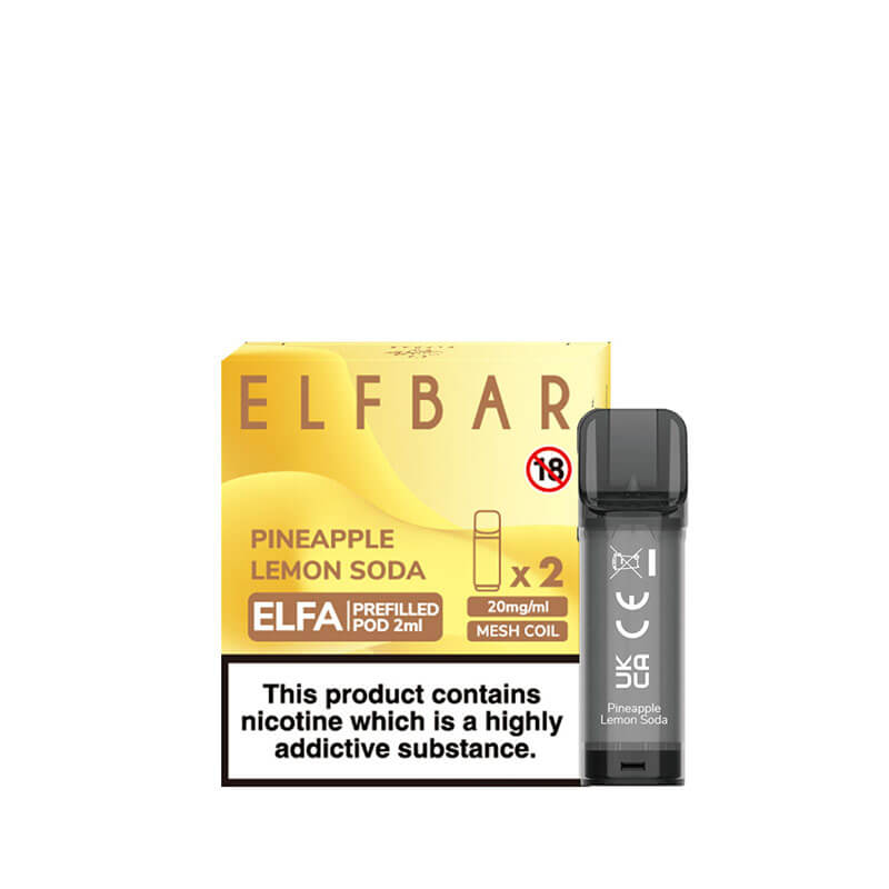 Elf Bar Elfa Pineapple Lemon Soda Prefilled Pods 20mg - 2 Pack