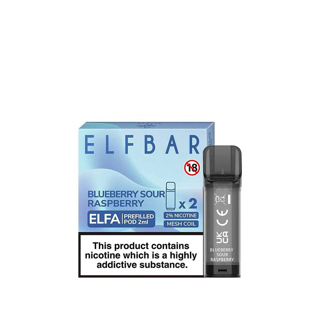 Elf Bar Elfa Blueberry Sour Raspberry Prefilled Pods 20mg