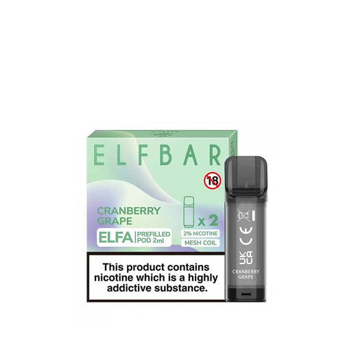 Elf Bar Elfa Cranberry Grape Prefilled Pods 20mg