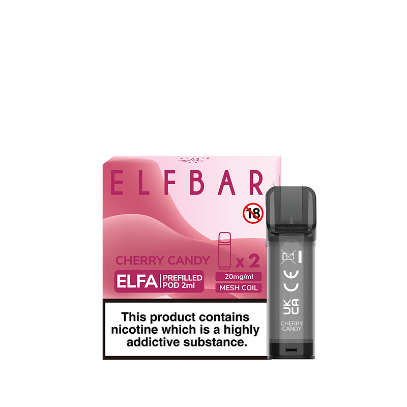 Elf Bar Elfa Cherry Candy Prefilled Pods 20mg - 2 Pack