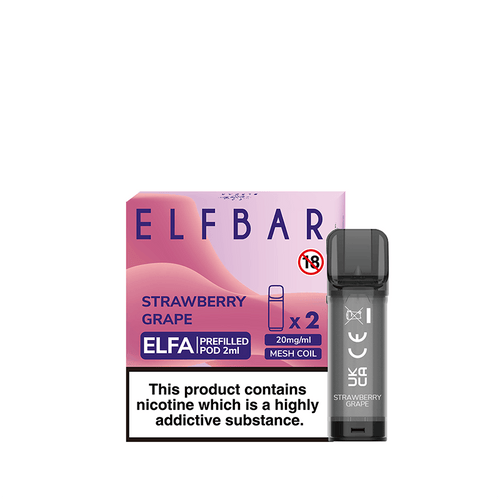 Elf Bar Elfa Strawberry Grape Prefilled Pods 20mg - 2 Pack