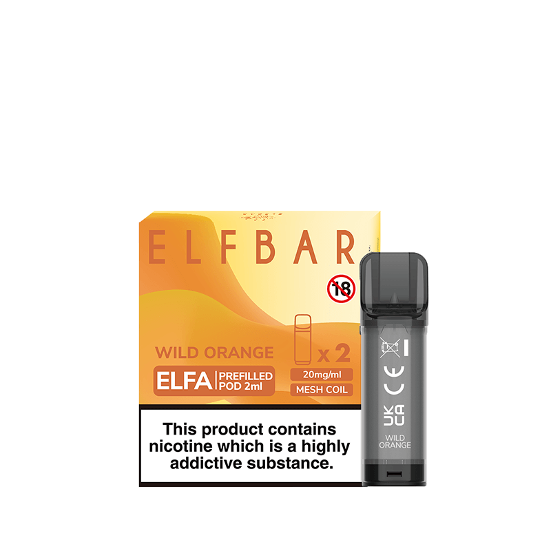 Elf Bar Elfa Wild Orange Prefilled Pods 20mg - 2 Pack