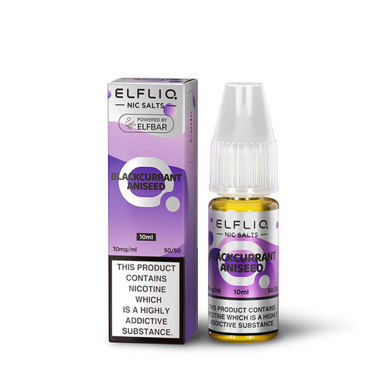 Elf Bar ElfLiq Blackcurrant Aniseed 10ml Nic Salt E-Liquid