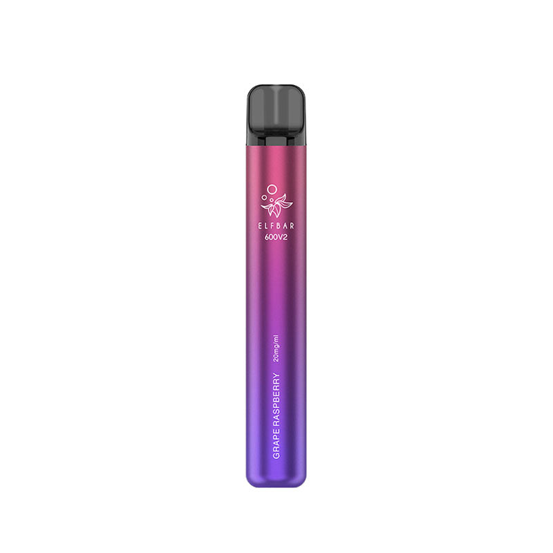 Elf Bar 600 V2 Grape Raspberry Disposable Vape 20mg