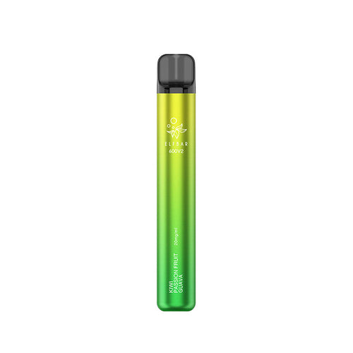 Elf Bar 600 V2 Kiwi Passion Fruit Guava Disposable Vape 20mg