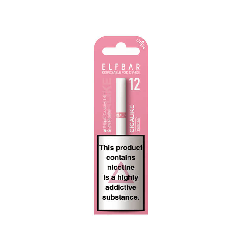 Elf Bar Cigalike Peach Ice Disposable Vape 20mg