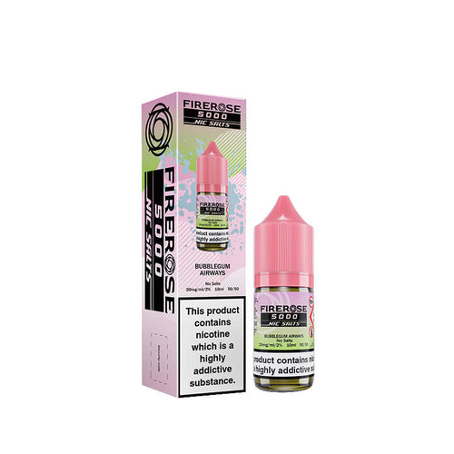 Elux Firerose 5000 Bubblegum Airways 10ml Nic Salt E-Liquid