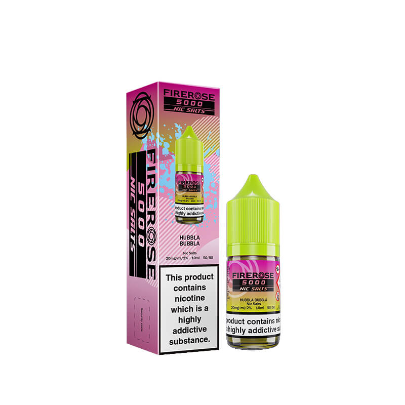 Elux Firerose 5000 Hubbla Bubbla 10ml Nic Salt E-Liquid