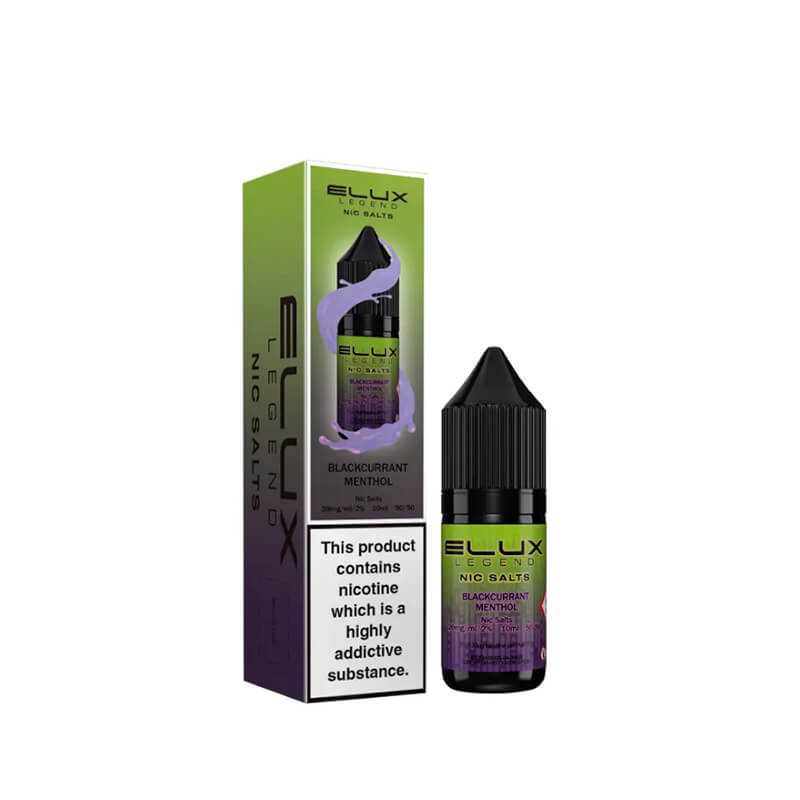 Elux Legend Blackcurrant Menthol Nic salt  E-Liquid 10ml