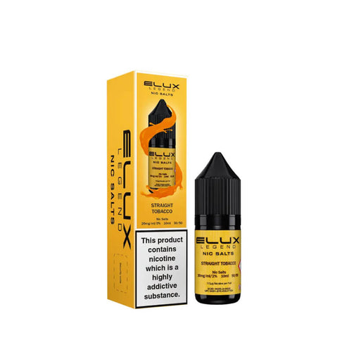 Elux Legend Straight Tobacco Nic salt  E-Liquid 10ml