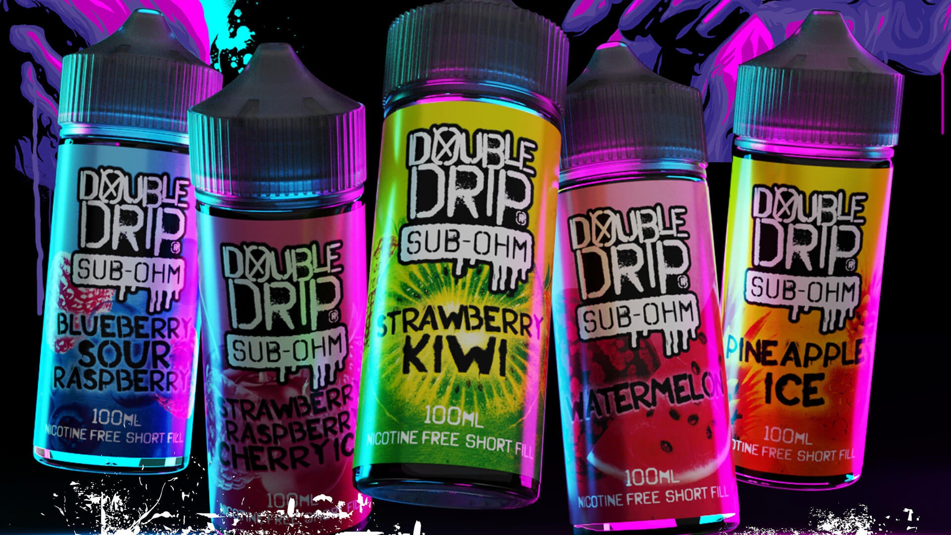 five new doublde drip 100ml flavour