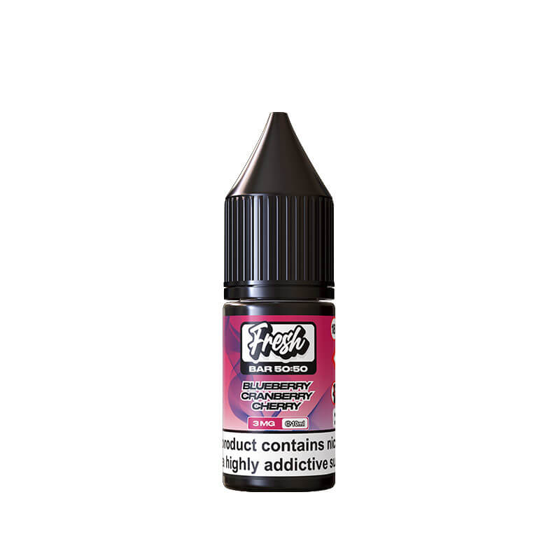 Fresh Bar 50/50 Blueberry Cranberry Cherry 10ml E-Liquid By Pukka Juice