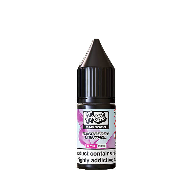 Fresh Bar 50/50 Raspberry Menthol 10ml E-Liquid By Pukka Juice