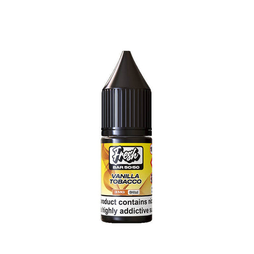 Fresh Bar 50/50 Vanilla Tobacco 10ml E-Liquid By Pukka Juice