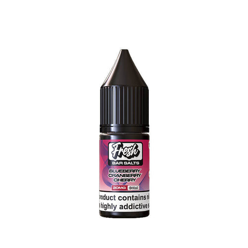 Fresh Bar Salts Blueberry Cranberry Cherry 10ml Nic Salt E-Liquid By Pukka Juice