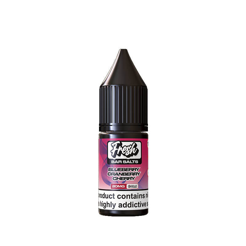 Fresh Bar Salts Blueberry Cranberry Cherry 10ml Nic Salt E-Liquid By Pukka Juice