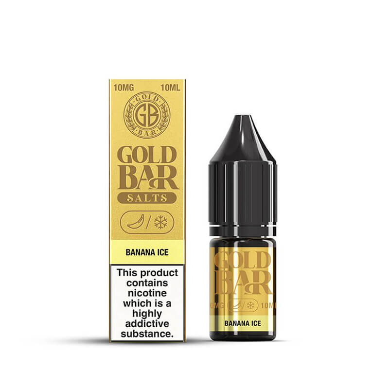 Gold Bar Salts Banana Ice Nic Salt E-Liquid 10ml