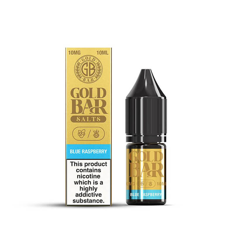 Gold Bar Salts Blue Raspberry Nic Salt E-Liquid 10ml