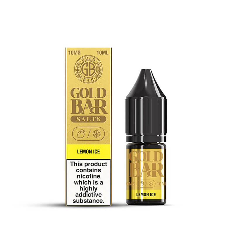 Gold Bar Salts Lemon Ice Nic Salt E-Liquid 10ml